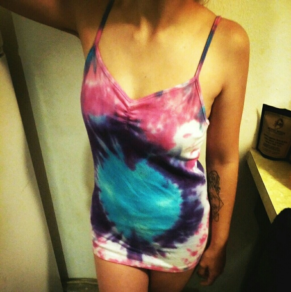 Large tie-dyed tank top - Picture 2 of 2